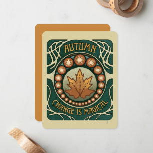 Veränderung ist Magenkarte für Ermutigung und Unte Mitteilungskarte