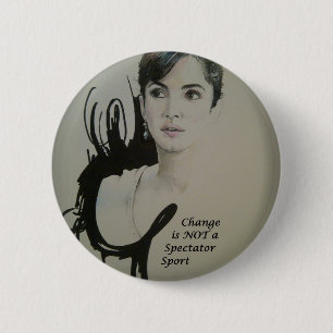 Veränderung ist nicht spektakulär Sport Art Print Button