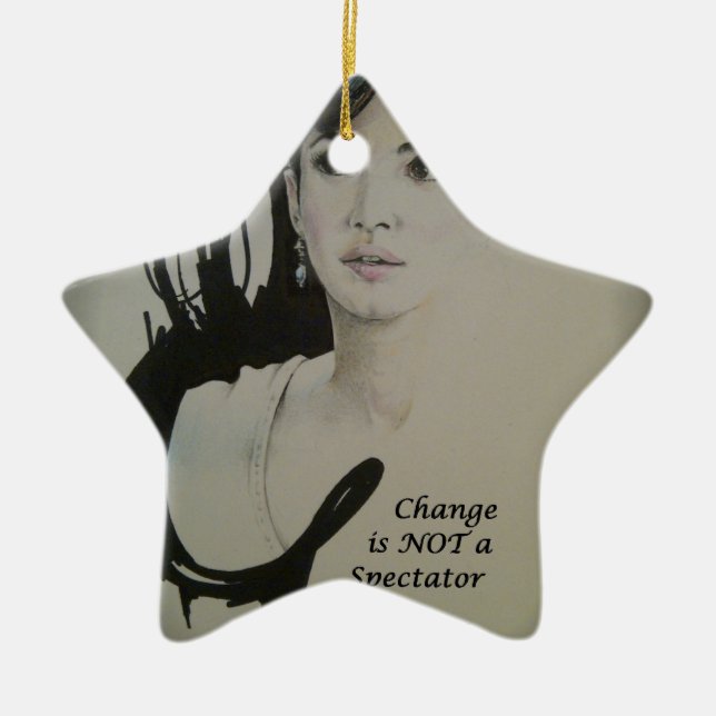 Veränderung ist nicht spektakulär Sport Art Print Keramikornament (Vorne)