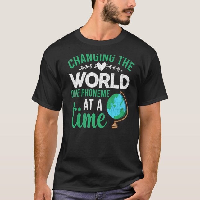 Veränderung von World One Phonem zu einem Zeitpunk T-Shirt (Vorderseite)