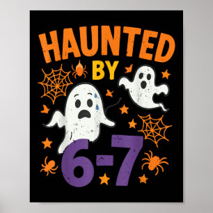 Verängstigter 67 Geist Mathe Lehrer Halloween Kost Poster