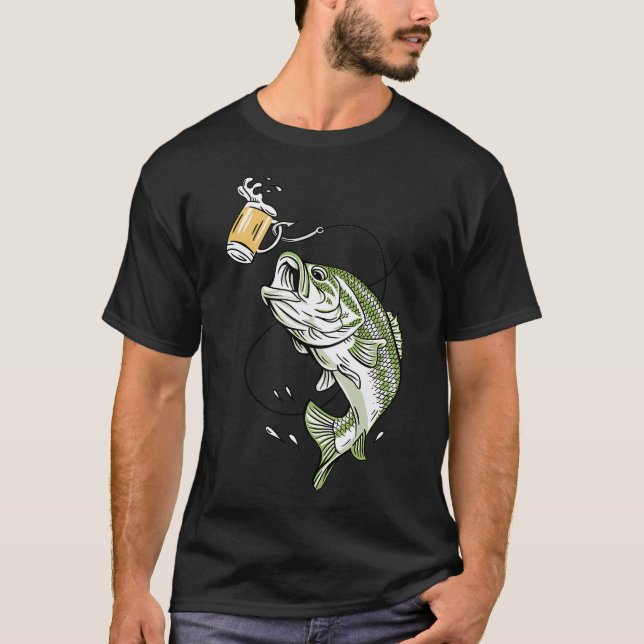 Verankert durch Flosse - Redfish Schwanz T-Shirt (Vorderseite)