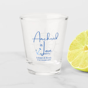 Verankert in Liebe Gastgeschenk Hochzeit Personali Schnapsglas