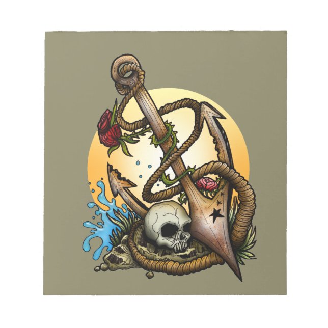 verankert notizblock (Vorderseite)