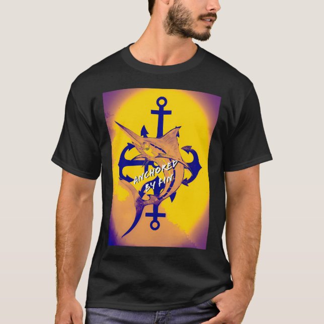 Verankert von Fin T-Shirt (Vorderseite)