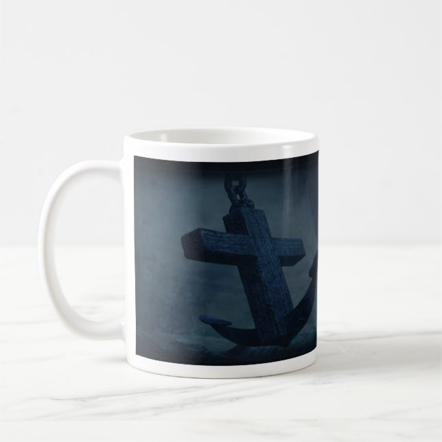 Verankerte Kaffee-Tasse Kaffeetasse (Links)