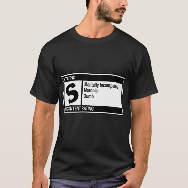 "Veranschlagte S für dummes " T-Shirt (Vorderseite)