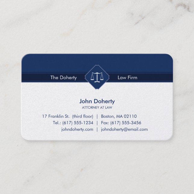 VERANSTALTER AUF RECHT | Rechtsanwaltsbüro Visitenkarte (Vorderseite)