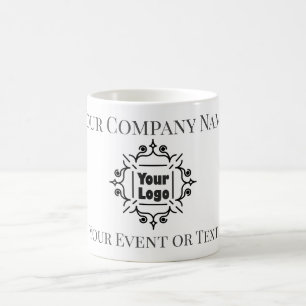 Veranstaltung "Black & White Custom Logo Company" Kaffeetasse