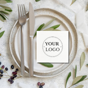 Veranstaltung mit einfacher Firmenlogos Serviette