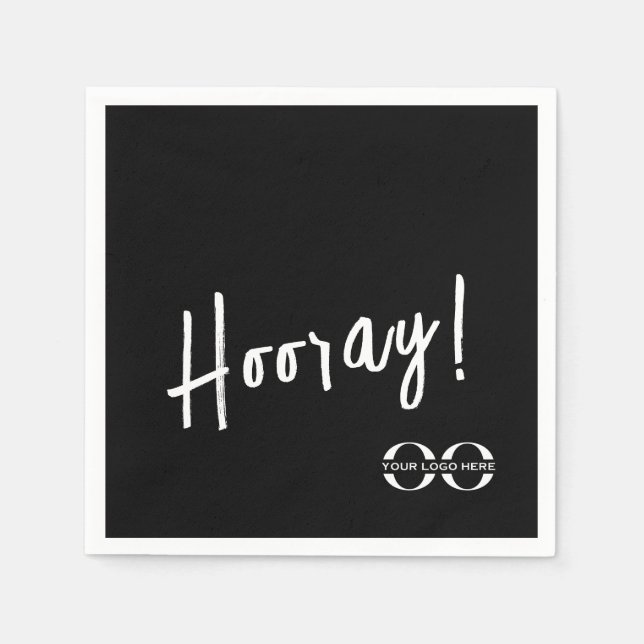 Veranstaltung zum Logo für benutzerdefinierte Unte Serviette (Vorderseite)