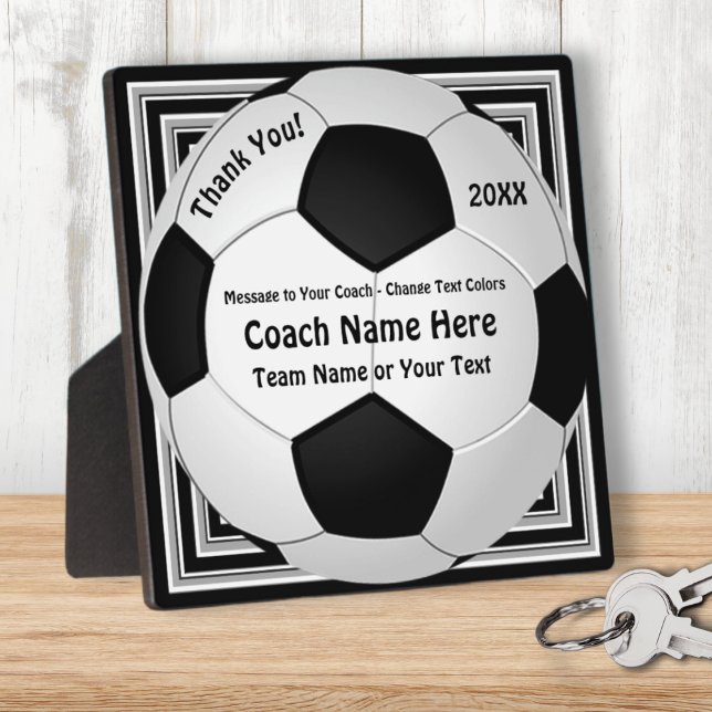 Veranstaltungen für Fußballtrainer, Personalisiert Fotoplatte (Soccer coach present ideas. Personalized Soccer Coach Gifts. Personalised football coach gifts. )