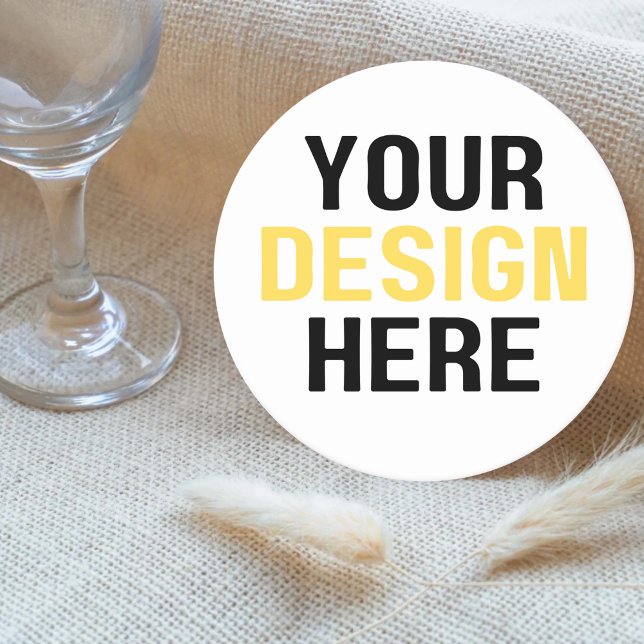 Veranstaltungen für kundenspezifische Design-Logos Runder Pappuntersetzer (Von Creator hochgeladen)