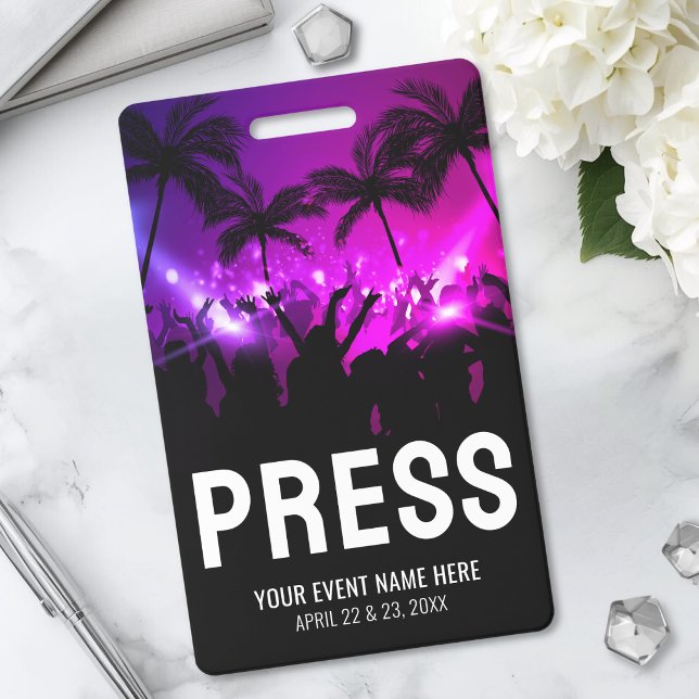 Veranstaltungs-Pressepass Ausweis (Event Press Pass Badge)