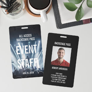 Veranstaltungsfoto Backstage-Pass Veranstaltungsmi Ausweis
