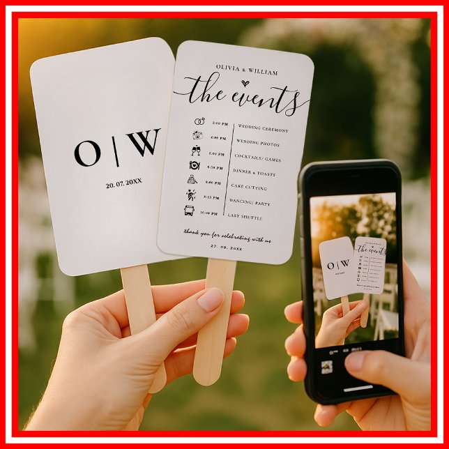 Veranstaltungsorden Elegantes Hochzeitsprogramm Fächer (Von Creator hochgeladen)