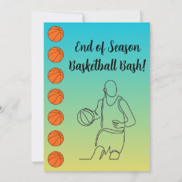 Veranstaltungsort Sport Thema Basketball Einladung