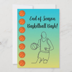 Veranstaltungsort Sport Thema Basketball Einladung