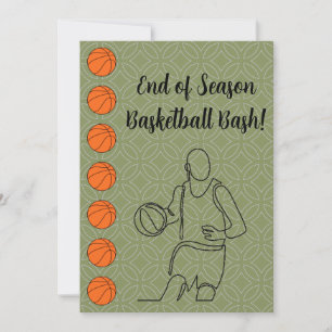 Veranstaltungsort Sport Thema Basketball Einladung