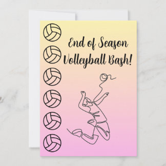 Veranstaltungsort Sport Thema Volleyball Einladung