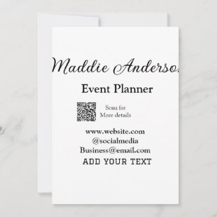 Veranstaltungsplaner Name Q R Code Details Website Einladung