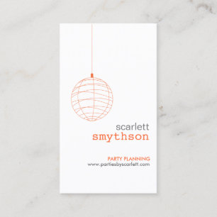 Veranstaltungsplaner, Party Planner Business Card Visitenkarte