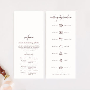 Veranstaltungsprogramm für Hochzeiten am Wochenend