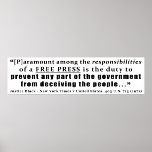 Verantwortlichkeiten für eine freie Rechtsprechung Poster