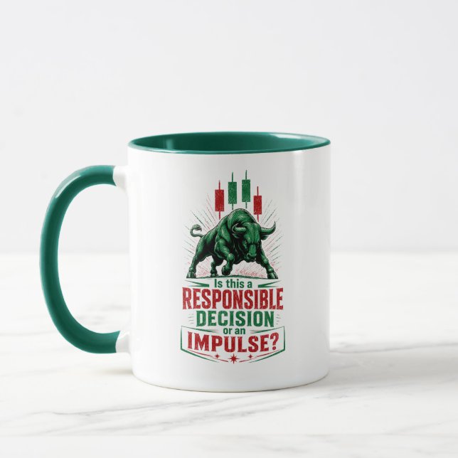 Verantwortungsvolle Entscheidung oder impulsive Ha Tasse (Links)