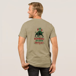 Verantwortungsvolle Entscheidung oder impulsives B Tri-Blend Shirt