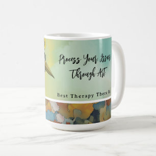 Verarbeite dein Trauma durch Kunst Tasse. Kaffeetasse