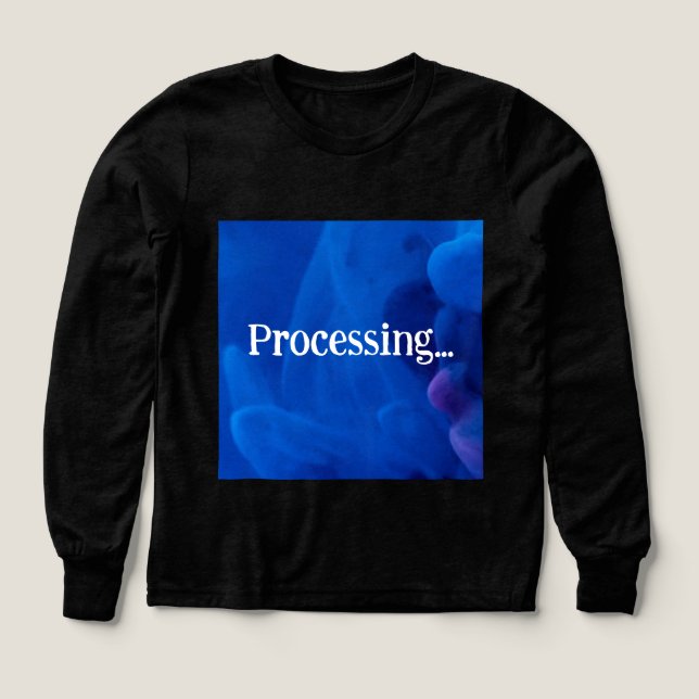 Verarbeitung im blauen Hintergrund (Design Vorderseite)