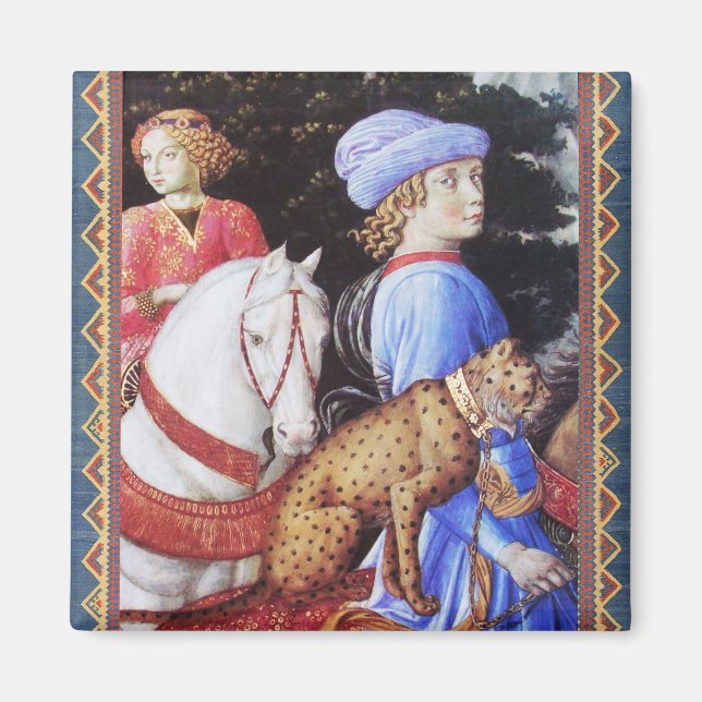 Verarbeitung von Magus Melchior, Pferdereiter, Wil Magnet (Vorne)