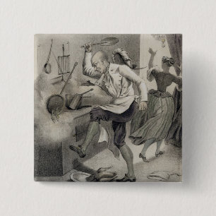 Verärgern Sie in der Küche, von einer Reihe Druc Button