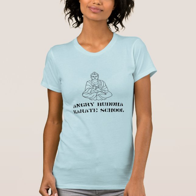 VERÄRGERTE BUDDHA-KARATE-SCHULE T-Shirt (Vorderseite)