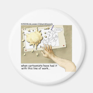 Verärgerte Karikaturisten Funny Gifts & Sammlerstü Magnet