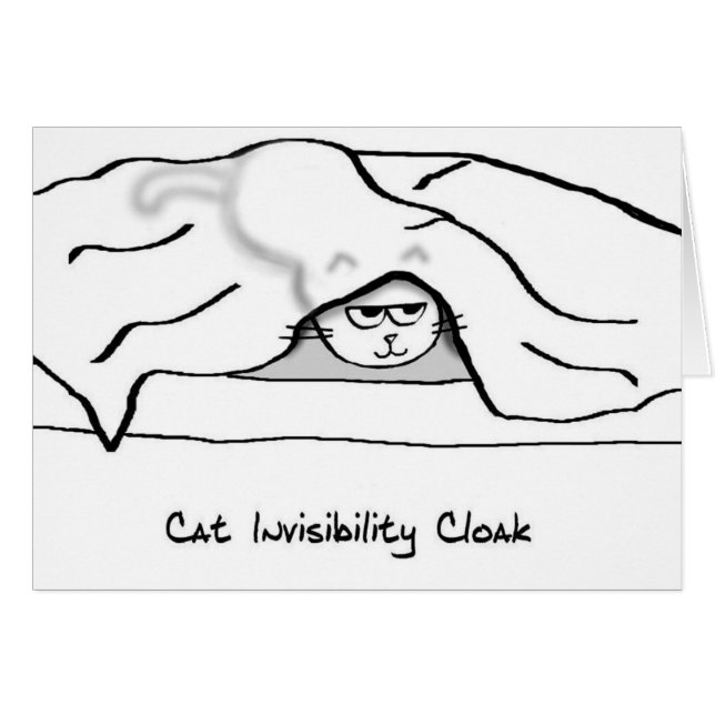 Verärgerte Katze in den Bettlaken - er ist jetzt (Vorderseite (Horizontal))