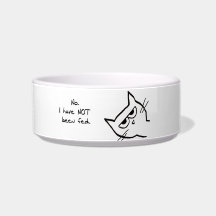 Verärgerte Katze ist NICHT gefüttert worden!