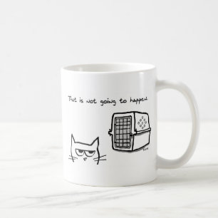 Verärgerte Katze wird NICHT zum Tierarzt gehen Kaffeetasse