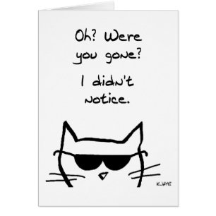 Verärgerte Katzen-Schellfische, wenn Sie gegangen