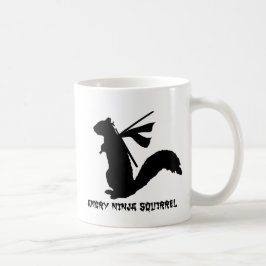 Verärgerte Ninja Eichhörnchen-Sammlung Kaffeetasse