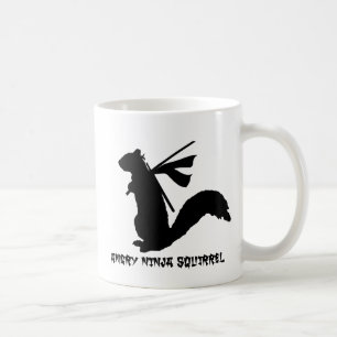 Verärgerte Ninja Eichhörnchen-Sammlung Kaffeetasse