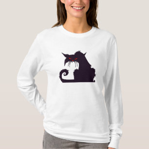 Verärgerte schwarze Katze T-Shirt