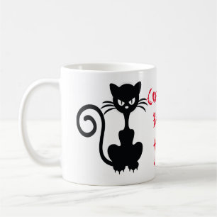 Verärgerte schwarze Katzen-Redewendungen Tasse
