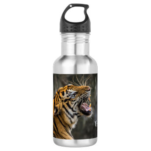 Verärgerte Tiger-Wasser-Flasche Edelstahlflasche