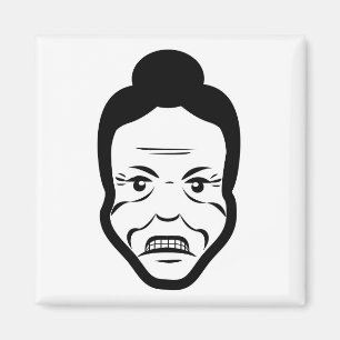 Verärgerter älterer Kühlschrankmagnet Magnet
