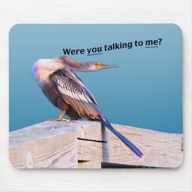 Verärgerter Anhinga Mousepad (Vorne)