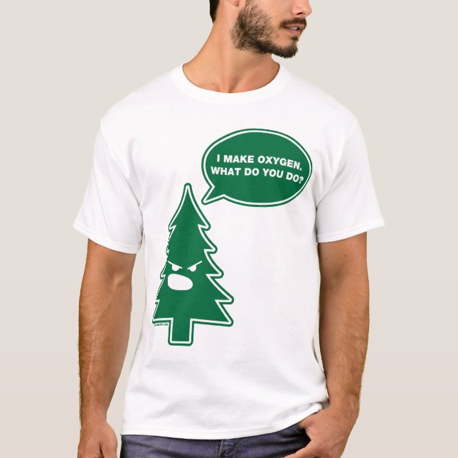 Verärgerter Baum (klar) T-Shirt (Vorderseite)