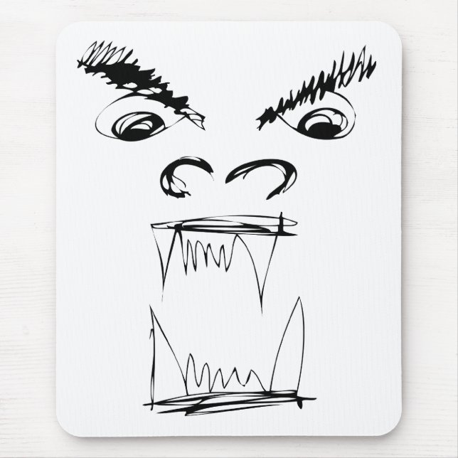 Verärgerter Drache Mousepad (Vorne)