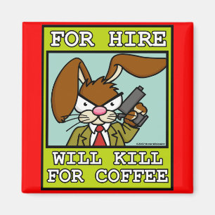 Verärgerter Häschen-Magnet 4 Magnet